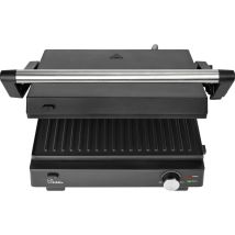 Bikitchen Grill 200 Elettrico Griglia A Contatto Spia Luminosa, Pieghevole, Regolatore Di Temperatura Nero