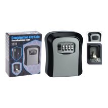 BigBuy Home Schlüsselaufbewahrungssafe – 4-stelliges Zahlenschloss – korrosionsbeständige Stahlkonstruktion – 8 x 10 x 8 cm