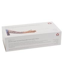 Kruuse - Guantes Supersensitivos Krutex 90 Cm, Color Naranja, Examen Rectal O Inseminación, Caja 100 Uds