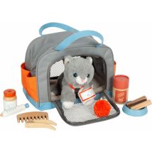 Small Foot Katze Mit Tasche Und Pflege-set