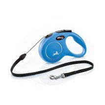 Flexi – Retractable Dog Lead 5 m – Blue – For Dogs Up to 12 kg – Reflective Components – Customizable with LED Lighting System