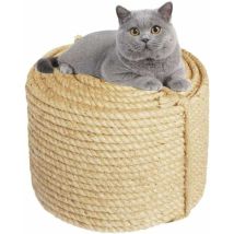 Ontway - Cuerda De Yute De 6 Mm Para Reparar Y Reemplazar Pilares, Árboles Rascadores, Almohadillas, Tapetes Y Juguetes Para Gatos, Para Envolver 
