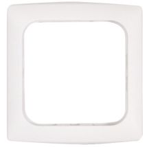 1fach Rahmen Weiß – Aufputzgehäuse für Schalter und Steckdosen – Kunststoff – 80 x 80 mm