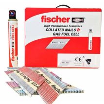 Fischer – 1st Fix Nail 3.1 x 75 mm Ring Steel – Gas Cartridge for Nail Gun