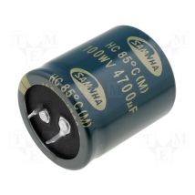 Condensador Electrolitico 4700uf 100vdc Medidas 35x40mm 2pin