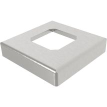 Economy - Abdeckkappe Für Bodenanker / Halter Für Glas, 108 X 108 Mm,edelstahl V4a