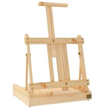 Chevalet De Table Avec Tiroir 41,5x37x12 Cm Bois Massif De Pin