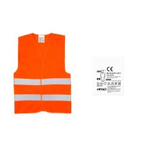 Chaleco Reflectante De Seguridad Naranja Xl Con Certificado Amio-01735