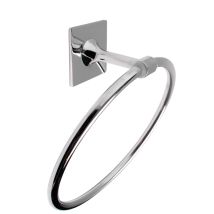 Anilla B-SQUARE Cromo – Acero inoxidable 304 – Instalación adhesiva 3M – Accesorio de baño elegante