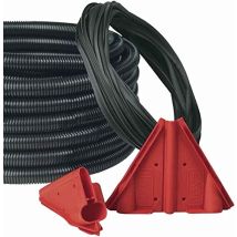 Tuyau à air comprimé – 255202123 – Flexible noir polyamide 6 10 m – Diamètre intérieur 28,5 mm – FLEXA