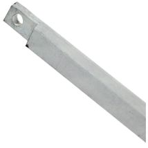 Fuhr Barra Quadrata In Acciaio Zincato 2500 Mm