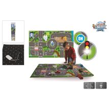 Kinderteppich mit leuchtenden LED-Ampeln – 120x72 cm – Anti-Rutsch-Boden – Spielteppich für Kinder