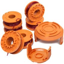 Replacement Spool For Wg163 Wg155 Wg180 Lawnmowers, Compatible With Worx Wa0010/wa6531, Automatic Feed Cover For Weed Trimmer Line, Ton Cordless 
