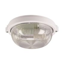 Lámpara De Techo Hermética 10w E27 Ip65 Blanca Redonda Salto Ideus 04315