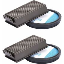 Kit De 2 Filtros Para Aspiradoras Ciclónicas Rowenta/moulinex/tefal Compact Power, Accesorio De Repuesto Para Sistema De Filtración Zr005901