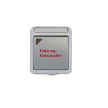 Feuchtraum-Heizungsnotschalter – 250 V~ – 10 A – IP54 – grau – für Keller, Garagen, Werkstätten – PERANOVA