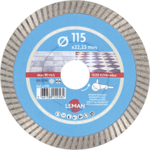 Disque Diamant Gres Cerame D115x1.0/1.4x22.23 Ht10 - 69115 - Leman