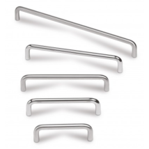 Tirador Rod 7610 - Inoxidable Cepillado. 168x21x8mm. Entrepuntos 160mm.