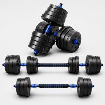 Lacestone 2in1 Hantelset 40 Kg Kurzhantel Langhantel Set Hanteln Krafttraining Gewichte