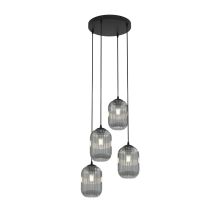 [gebraucht] B-ware Emibig Lighting Pendellampe Hängelampe Verdi Ø30cm Lampe Glas 4 Fg Rauchgrau