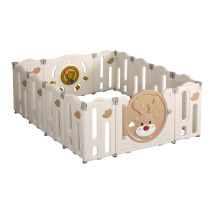 Dekko Kids Playpen Baby Safety Gate Toddler Fence Child Play Game Toy 14 Panels