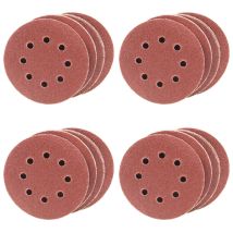 Schleifscheiben 125mm K40/80/150/220 Sortiment Klett Schleifpapier 40 Blatt - Eckra