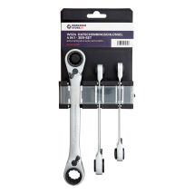 Ws24 - 4 In 1 Gear Wrench Crv 3er Set 8 - 19 Mm 100110