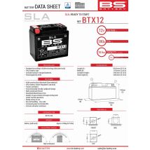 Batería Bs Btx12 (fa) (ytx12-bs) 12v 10ah 152x88x131 Sin Mantenimiento - Inundada (180a) (4)