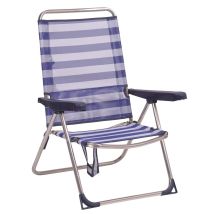 Silla Plegable Alco Marinero Azul Marino Blanco Aluminio