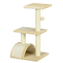 Arbre À Chat 72 Cm Avec Balles En Peluche, Poteaux En Sisal, Plateforme, Griffoir Intégré, Structure Multi-niveaux, Adapté Aux Chats De Taille Moyenne