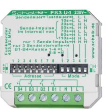 Trasmettitore Senza Fili Schalk 43x43x33mm 230v Ac