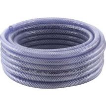 Tubo Tessuto In Pvc Trasparente, Misure : 6 X 3 Mm, Lunghezza 10 M
