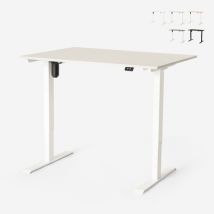 Scrivania Altezza Regolabile Elettrica Design Per Ufficio E Studio Standwalk 120x60 - Grigio