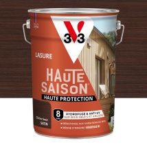 Tinte Para Madera V33 High Season, Roble Oscuro Satinado, 8 Años, 5 L V33