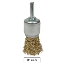 Mota - Cepillo Brocha Acero Ondulado Ø12mm Espiga Multipropósito