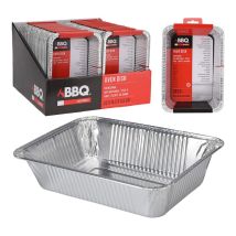 Bandeja De Aluminio, Juego 4 Unidades, 22 X 15,5 X 4,5 Cm