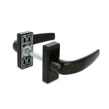 Vertical Door Retainer Pedal Non Slip Zamak Black Finish Door Holder