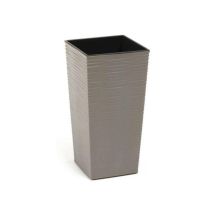 Fargro – Finesse Eco Rattan Pot Grey – Small – Recycled Plastic, 7 x 7 x 14 cm