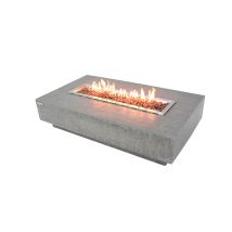 Hampton Gas-feuertisch Aus Glasfaserbeton 142x81x35 Cm Hellgrau