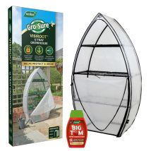 Westland - Growhouse Unique Shape Greenhouse Strong Frame + Big Tom Tomato Feed 1l
