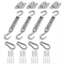 Kit De Fijación Para Velas De Sombra, Kit De Fijación De Acero Inoxidable Para Velas De Sombra Triangulares, Cuadradas Y Rectangulares, Accesorios De 
