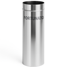 Tubo Acciaio Inox Spessore 0,5 Mm Canna Fumaria Evacuazione Fumo Calore Misura Ø 250 H 500 Mm - Confezione 1