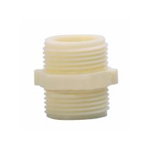 Raccord d'évacuation PVC – Polypropylène blanc – 3/4" M-1/2" M – Forme du raccord, Diamètre tube liquide/gaz, Largeur, Configuration raccord, 