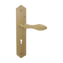 Manija De Puerta De Madera Rústica Con Llave L - Dt2000