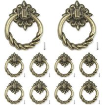 10 Pieces Door Handle Drawer Pull Door Drawer Knob Bronze Cabinet Handle For Kitchen Furniture Cabinet Drawer Door