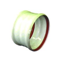 Manguito de unión para tubos de evacuación de humos – Ø80 mm – Aluminio rígido – Color blanco – Garantía 2 años