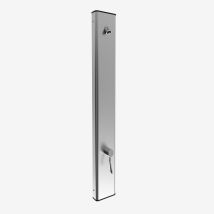 Pannello Doccia Temporizzato A Parete In Acciaio Inox Con Miscelatore Termostatico Progressivo Serie 900 E Leva Clinica Idral
