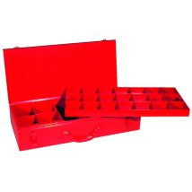 Coffret De Rangement Métallique À Compartiments 34 Cases - 470x220x90 Mm - Sori