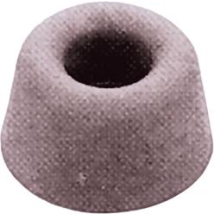 Klosettsitzpuffer – 21 mm – Schwarz – Kunststoff – Anschraubbar – Konisch