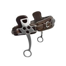 Full, Marrone: Hackamore In Acciaio Inox Con Imbottiture In Cuoio